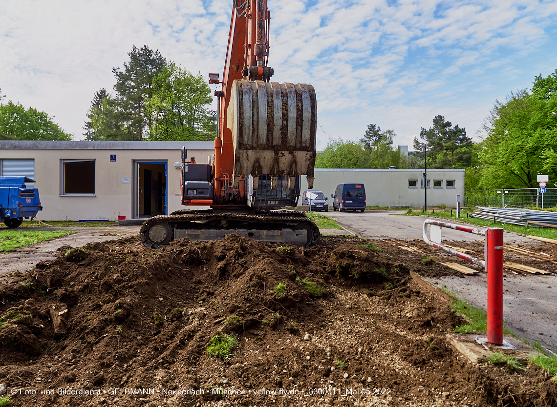 05.05.2022 - Baustelle am Haus für Kinder in Neuperlach